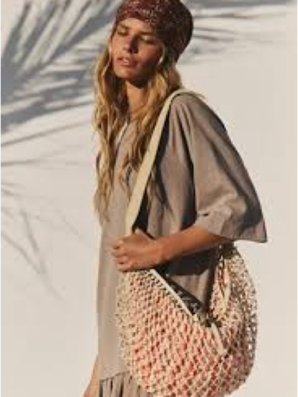 Free people silver springs coral and tan